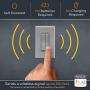RunLessWire Click for Philips Hue Wireless Dimmer Light Switch, Smart Switch with Battery-Free Installation (Switch, Gray)