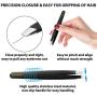 Tweezers Set, Teresa 4 Pack Professional Stainless Steel Tweezers for Women and Men, Precision Tweezers for Eyebrows Epilator Tools for Facial Hair, Ingrown Hair, Splinter, Blackhead and Tick Remover