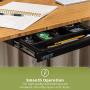 Uprite Ergo Under Desk Pen & Pencil Drawer for Height Adjustable Desks (Black)