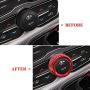 Thor-Ind AC Air Conditioner Volume Tune Knob Button Cover for Dodge Ram 1500 2500 3500 2013 2014-2018 for Dodge Challenger Charger Chrysler 300 300s 2015 2016 2017 2018 2019 2020 (Red)