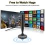 TV Antenna, 2020 Indoor Digital HDTV Amplified Antennas 4K HD VHF UHF for Local Channels 130+ Miles Range with Switch Amplifier Signal Booster Support All TV’s-16.5ft Coax Cable