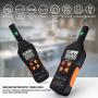 EMF Meter, Electromagnetic Field Radiation Detector 5HZ—3500MHz with 3 Levels Sound-Light Alarm, Digital LCD for Testing Ghost, Magnetic Field, Electric Field Radiation and Ambient Temperature - MET01