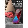 SUPCASE Unicorn Beetle Pro Series Case for iPhone 12 Pro Max (2020 Release) 6.7 Inch, Built-in Screen Protector Full-Body Rugged Holster Case(Ruddy)