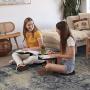 ECR4Kids - ELR-15810-BK The Surf Portable Lap Desk, Flexible Seating for Homeschool and Classrooms, One-Piece Writing Table for Kids, Teens and Adults, GREENGUARD [Gold] Certified, Black