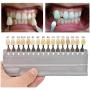 1 Set 16 Colors 3D Teeth Whitening Shade Guide Porcelain - Tooth Bleaching Shade Chart Mold - Tracking & Comparing - Dental Equipment Dentist Material - Professional or Household Oral Care (White)