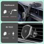 Magnetic Phone Car Mount - FITFORT Universal Dashboard Car Phone Holder with Strong Suction Cup and Comes with Air Vent Holder Compatible with Apple iPhone 11/XR/Xs/8/7/6S & Android Phones