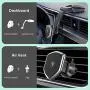 Magnetic Phone Car Mount - FITFORT Universal Dashboard Car Phone Holder with Strong Suction Cup and Comes with Air Vent Holder Compatible with Apple iPhone 11/XR/Xs/8/7/6S & Android Phones