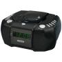 Jensen JCR-310 AM/FM Stereo Dual Alarm Clock Radio with Top Loading CD Player, Digital Tuner and Aux Input, Black