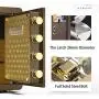 LP-LLL Safe Box - Mechanical Safe,Office Mini Security Cabinet,Home All Steel 40cm Anti-Theft Safe for Fireproof Waterproof