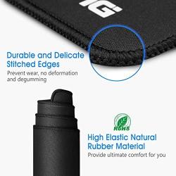 VicTsing [30% Larger] Extended Gaming Mouse Pad with Stitched Edges, Long XXL Mousepad (31.5x15.7In), Desk Pad Keyboard Mat, Non-Slip Base, Water-Resistant, for Work & Gaming, Office & Home, Black