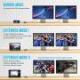 Lemorele USB C to Dual HDMI Adapter, Type C to HDMI Converter,HDMI Dual Monitor Adapter 4K @60hz for MacBook/MacBook Pro 2020/2019/2018,MacBook Air,Chromebook Pixel,Surface Book 2, etc