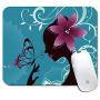Personalized Rectangle Mouse Pad, Printed Butterfly Girl Pattern, Non-Slip Rubber Comfortable Customized Computer Mouse Pad (9.45x7.87inch)