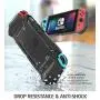 Dockable Case for Nintendo Switch, Mumba [Blade Series] TPU Grip Protective Cover Case Compatible with Nintendo Switch Console and Joy-Con Controller (Black)