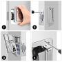 Kohree RV Trailer Camper Entry Door Lock Handle, Polar Chrome RV Door Lock Replacement with Deadbolt and 4 Keys, Upgrade Zinc Alloy Security Kit for Camper, Travel, Horse Trailer, Cargo Hauler