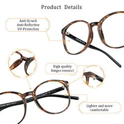 LifeArt Anti Fog Blue Light Blocking Glasses, Anti Eyestrain, Computer Reading Glasses, Gaming Glasses, TV Glasses for Women Men, Anti Glare (Tortoise, No Magnification)