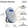 myTouchSmart Wireless Programmable Outdoor / Indoor Digital Timer with Remote, Plug-in, 2 Outlets Grounded, 2 Custom On/Off Times, 24 Hour Countdown, 3 Daily Preset Options, Backlit Display, 35167