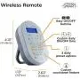 myTouchSmart Wireless Programmable Outdoor / Indoor Digital Timer with Remote, Plug-in, 2 Outlets Grounded, 2 Custom On/Off Times, 24 Hour Countdown, 3 Daily Preset Options, Backlit Display, 35167