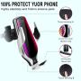Wireless Car Charger, 10W Qi Auto-Clamping Car Charger Mount, Air Vent Dashboard Fast Charging Car Charger Holder Compatible iPhone 12/12Pro/SE/11/11Pro/11ProMax/XsMAX/XS/XR/X/8/8+, Samsung S10/S9/S8