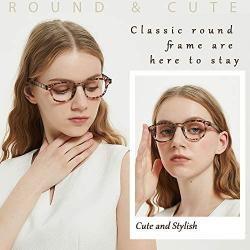 JiSoo Blue Light Glasses, Fashion Blue Light Blocking Glasses Trendy Computer Game Glasses Filter Blue Ray Stylish Eyeglasses Frame with Spring Hinge, Multicolor