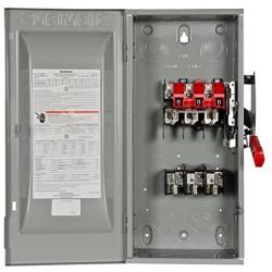 Siemens HF363 100-Amp 3 Pole 600-volt 3 Wire Fused Heavy Duty Safety Switches