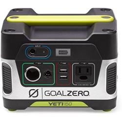 Goal Zero Yeti 150 Portable Power Station, 150Wh Small Generator Alternative with 12V, AC and USB Outputs