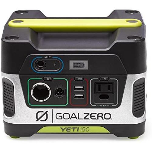 Goal Zero Yeti 150 Portable Power Station, 150Wh Small Generator Alternative with 12V, AC and USB Outputs