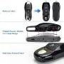 Rolling Gears Remote Key Fob Shell Cover and Key Button Rubber Compatible with Porsche Cayenne and Macan Key Fob (Black)