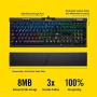 Corsair K70 RGB MK.2 Rapidfire Mechanical Gaming Keyboard - USB Passthrough & Media Controls - Fastest & Linear - Cherry MX Speed - RGB LED Backlit