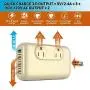 220V/240V to 110V/120V Step Down 230W Voltage Converter and International Travel Adapter Combo for Hair Straightener Flat Iron, Hair Curler, CPAP, Toothbrush, Xbox - [Use USA Electronics Overseas]
