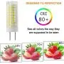 All-New G8 Led Bulb, 75W Halogen Bulb Replacement, Dimmable 7W G8 Led Lamps, G8 Bi-pin Base Bulb, AC120V 720lm, Under Cabinet Counter Light, Kitchen Lighting and Puck Lights,Daylight White 4pack