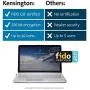 Kensington VeriMark USB Fingerprint Key Reader - Windows Hello, FIDO U2F, Anti-Spoofing (K67977WW),Black