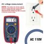 AstroAI Digital Multimeter with Ohm Volt Amp and Diode Voltage Tester Meter Continuity Test (Dual Fused for Anti-Burn)
