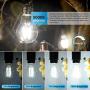 LED A19 Dimmable Light Bulbs 100W Equivalent, Vintage E26 Edison Bulbs 8W 1200LM, 5000K Daylight White, Clear Antique LED Filament Bulb for Home, Bathroom, Indoor&Outdoor, 6-Pack