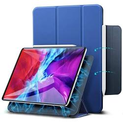 ESR Rebound Magnetic Smart Case for iPad Pro 12.9'' 2020/2018, Convenient Magnetic Attachment [Supports Pencil Pairing & Charging] Smart Case Cover Auto Sleep/Wake Trifold Stand Case - Navy Blue