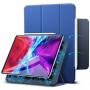 ESR Rebound Magnetic Smart Case for iPad Pro 12.9'' 2020/2018, Convenient Magnetic Attachment [Supports Pencil Pairing & Charging] Smart Case Cover Auto Sleep/Wake Trifold Stand Case - Navy Blue