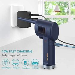 Battery Operated Air Duster for Keyboard Cleaning, 6000mAh Rechargeable, Cordless, Powerful, Energy-Efficient, Replaces Compressed Gas Cans, Electric Air Blower for Electronics Computers