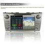 SWTNVIN Camry Car Stereo for 2007 2008 2009 2010 2011,Android 10.0 Double Din in-Dash 8 Inch Touch Screen Multimedia Receiver with Bluetooth GPS Navigation Radio Audio DVD Player TPMS SWC 2GB+16GB