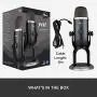 Blue Yeti X Professional Condenser USB Microphone with High-Res Metering, LED Lighting & Blue Voice Effects for Gaming, Streaming & Podcasting On PC & Mac