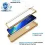 ORETECH Designed for iPhone XR Case, with[2 x Tempered Glass Screen Protector] 360 Full Body Shockproof Anti Scratch Protection Cover Hard PC Soft Rubber Silicone Case for iPhone XR 6.1 2018 Gold