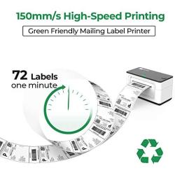 MUNBYN Thermal Label Printer 4x6, High-Speed 150mm/s Direct USB Thermal Barcode 4×6 Shipping Label Printer Maker Writer Machine, One Click Set up,Compatible with Ebay, Amazon, FedEx,UPS,Shopify,Etsy