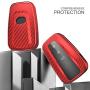 ELOHEI for Toyota Key Fob Cover Premium Soft TPU 360 Degree Protection Key Case Compatible with 2018 2019 2020 Toyota Camry RAV4 Avalon C-HR Prius Corolla Smart Key (Red)