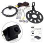 FEXON Backup Reverse Rear View Spare Tire Mount Camera Replacement for Jeep Wrangler 2007-2018 JK for Aftermarket and Factory Radio with RCA Uconnect Plug Adapter