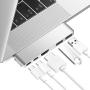 Purgo Mini USB C Hub Adapter Dongle for MacBook Air M1 2020-2018 and MacBook Pro M1 2020-2016, MacBook Pro USB Adapter with 4K HDMI, 100W PD, 40Gbps TB3 5K@60Hz, USB-C and 2 USB 3.0 (Silver)