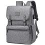 Anti Theft Laptop Backpack Men Women Vintage Backpack Bookbag School College Backpacks Stylish Water Resistant Backpack with USB Port Fashion Grey Fits 15.6 Inch Laptop and Notebook