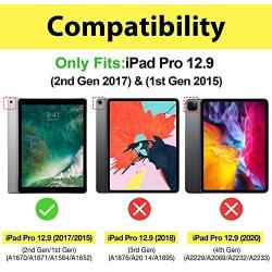 ProCase iPad Pro 12.9 2017/2015 Case (Old Model) - Stand Folio Case Cover for Apple iPad Pro 12.9 Inch (Both 2017 and 2015 Models), with Multiple Viewing Angles, Apple Pencil Holder -Purple