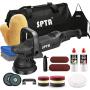 Buffer Polisher, SPTA 5-Inch 125mm Dual Action Random Orbital Car Polisher,Car Detailing Kit, 3Pcs 5inch & 6Pcs 6Inch Polishing Pad,Packing Bag for Car Polishing and Waxing-DAPSET-US