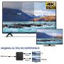 HDMI Splitter 4K@60Hz, avedio links HDMI Splitter 1 in 2 Out, HDMI2.0b Splitter for Dual Monitors Only Duplicate/Mirror Screens, Support HDCP2.2, RGB 4:4:4, 18.5Gbps, Auto Scaling, Full HD 1080P 3D