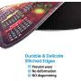 Mouse Pad with Stitched Edge, Computer Mouse Pad with Non-Slip Rubber Base, Mouse Pads for Computers Laptop Mouse 9.6x7.9x0.1 inch, 2021 Galaxy Calendar (Calendar Nebula)