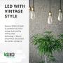 Sunco Lighting ST64 LED Bulb, Dimmable, Waterproof, 8.5W=60W, 4000K Cool White, Vintage Edison Filament Bulb, 800 LM, E26 Base, Restaurant or String Lights - UL