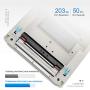 TEROW T9210 USB Desktop Thermal Label Printer 4X6 Barcode Printer 110mm Wide Adjustable 180mm/s High-Speed Printing Direct Thermal Printer for Label/Filing/Mailing/Home/Office Compatible with Windows